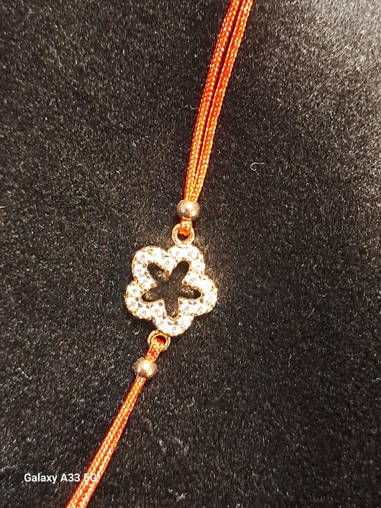 Sarkanais aizsargdiedziņš ar dimanta puķīti